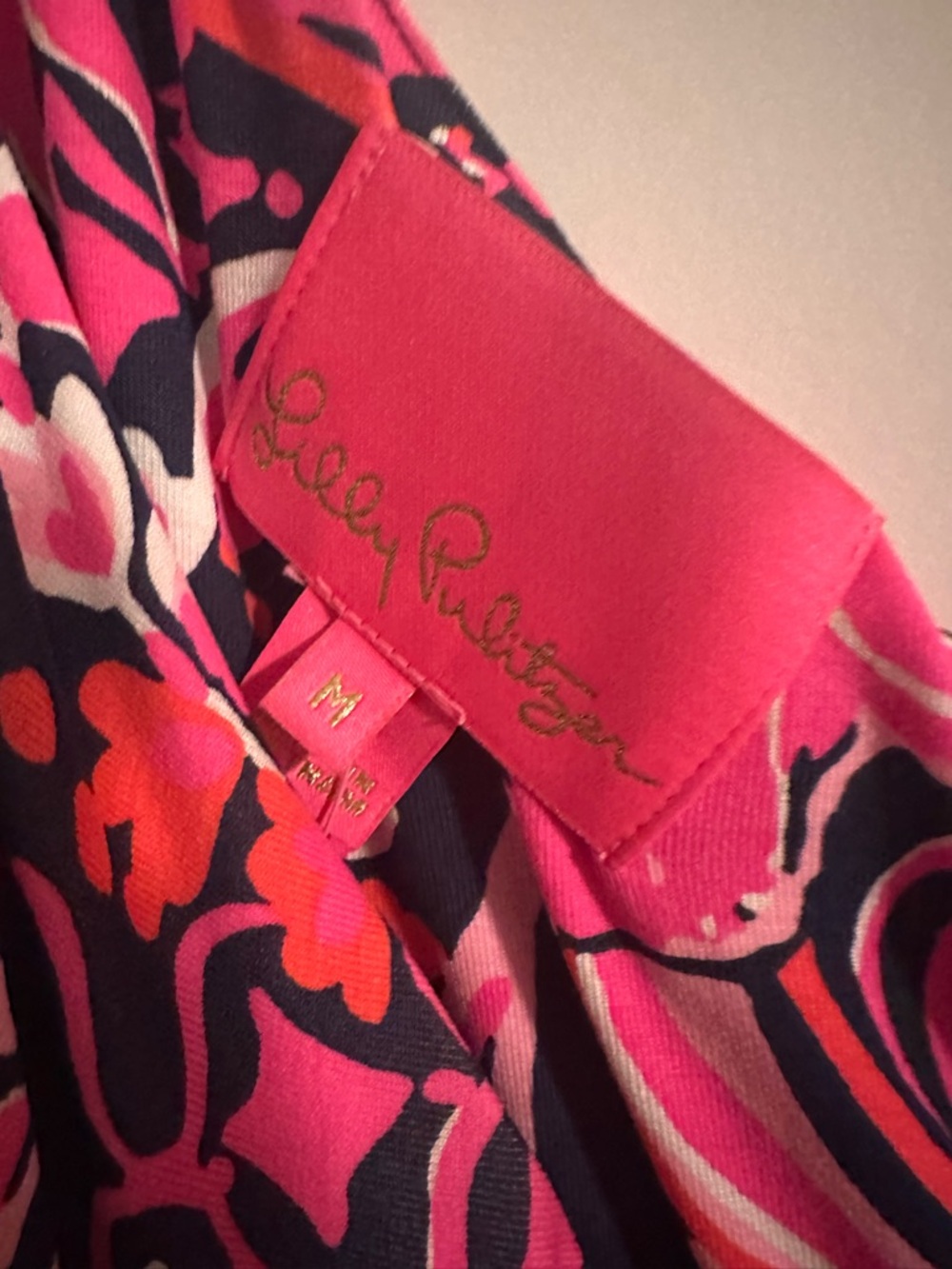 Lilly Pulitzer Monico Pink Paisley One-Shoulder Hi-Low Dress - Picture 6 of 6